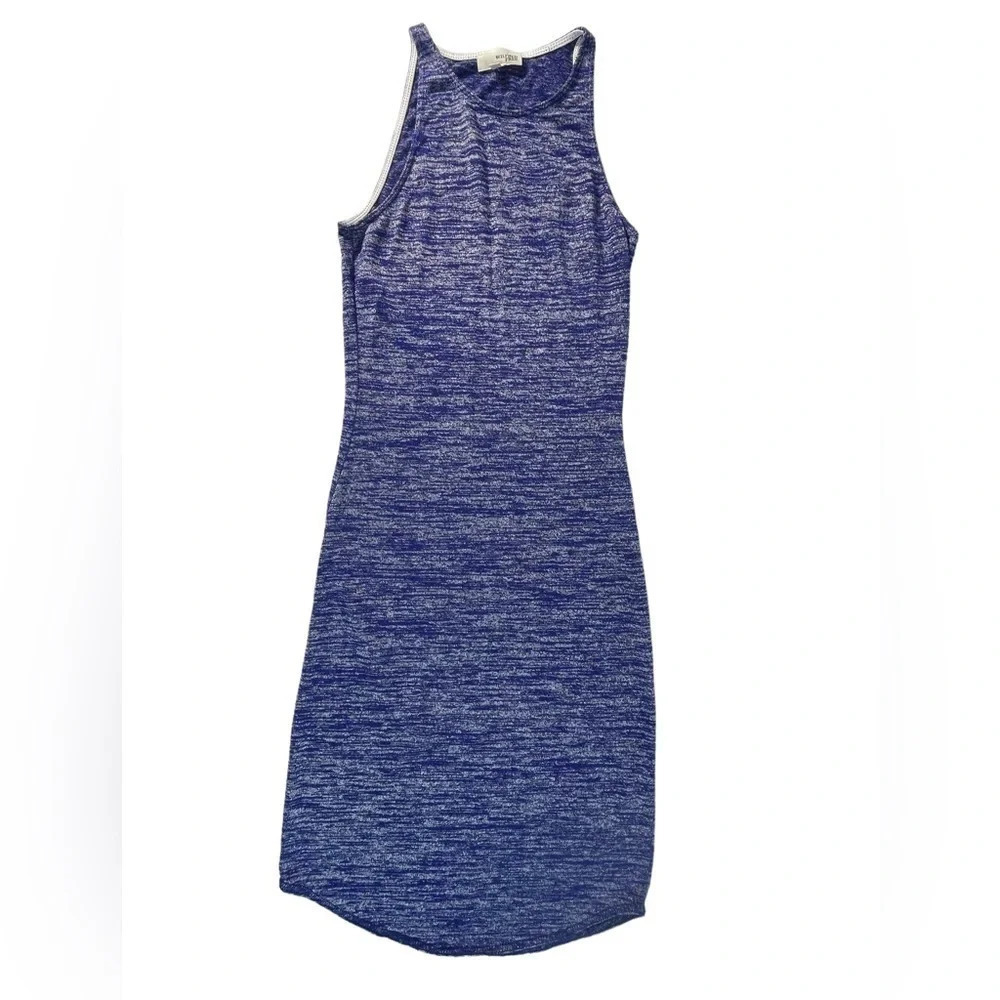 Wilfred Free Marled Purple  Grey Sleeveless Bodycon Knit Dress Size XS